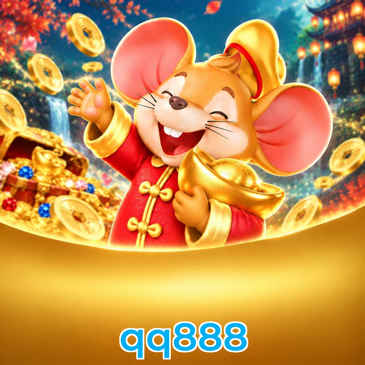 qq888 Logo - Bônus com Rollover Justo
